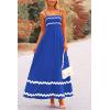 imagePRETTYGARDEN Womens 2026 Summer Flowy Maxi Dress Casual Sleeveless Spaghetti Strap Ruffle Beach Long DressesRoyal Blue