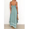 imagePRETTYGARDEN Womens 2026 Summer Flowy Maxi Dress Casual Sleeveless Spaghetti Strap Ruffle Beach Long DressesSage Green