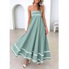 imagePRETTYGARDEN Womens 2026 Summer Flowy Maxi Dress Casual Sleeveless Spaghetti Strap Ruffle Beach Long DressesSage Green