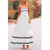 imagePRETTYGARDEN Womens 2026 Summer Flowy Maxi Dress Casual Sleeveless Spaghetti Strap Ruffle Beach Long DressesWhite