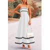 imagePRETTYGARDEN Womens 2026 Summer Flowy Maxi Dress Casual Sleeveless Spaghetti Strap Ruffle Beach Long DressesWhite