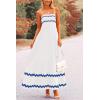 imagePRETTYGARDEN Womens 2026 Summer Flowy Maxi Dress Casual Sleeveless Spaghetti Strap Ruffle Beach Long DressesWhite Blue