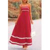 imagePRETTYGARDEN Womens 2026 Summer Flowy Maxi Dress Casual Sleeveless Spaghetti Strap Ruffle Beach Long DressesWine Red