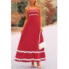 imagePRETTYGARDEN Womens 2026 Summer Flowy Maxi Dress Casual Sleeveless Spaghetti Strap Ruffle Beach Long DressesWine Red