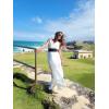 imagePRETTYGARDEN Womens 2026 Summer Maxi Dress Spaghetti Strap Sleeveless High Waist Beach Vacation Long SundressesWhite
