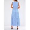imagePRETTYGARDEN Womens 2026 Summer Maxi Dresses Sleeveless Sundresses V Neck Eyelet A Line Long Flowy Spring Wedding Guest DressLight Blue