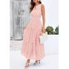 imagePRETTYGARDEN Womens 2026 Summer Maxi Dresses Sleeveless Sundresses V Neck Eyelet A Line Long Flowy Spring Wedding Guest DressPink