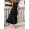 imagePRETTYGARDEN Womens Boho Maxi Dresses 2026 Summer Floral Lace Eyelet V Neck Spring Wedding Guest Dress Beach Vacation ClothesBlack