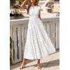 imagePRETTYGARDEN Womens Boho Maxi Dresses 2026 Summer Floral Lace Eyelet V Neck Spring Wedding Guest Dress Beach Vacation ClothesWhite