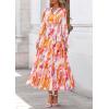 imagePRETTYGARDEN Womens Floral Maxi Dress 2026 Fall Long Sleeve V Neck A Line Long Flowy Spring Party Boho DressesFloral Brown Purple