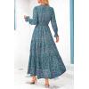 imagePRETTYGARDEN Womens Floral Maxi Dress 2026 Fall Long Sleeve V Neck A Line Long Flowy Spring Party Boho DressesFloral Purple Green