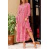 imagePRETTYGARDEN Womens Floral Maxi Dress 2026 Fall Long Sleeve V Neck A Line Long Flowy Spring Party Boho DressesPlaid Pink