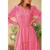 imagePRETTYGARDEN Womens Floral Maxi Dress 2026 Fall Long Sleeve V Neck A Line Long Flowy Spring Party Boho DressesPlaid Pink