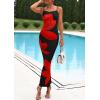 imagePRETTYGARDEN Womens Floral Maxi Dress Summer 2026 Sexy Spaghetti Strap Slip Bodycon Mesh Beach Vacation DressesBlack