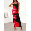 imagePRETTYGARDEN Womens Floral Maxi Dress Summer 2026 Sexy Spaghetti Strap Slip Bodycon Mesh Beach Vacation DressesBlack Pink Flower
