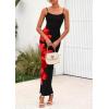 imagePRETTYGARDEN Womens Floral Maxi Dress Summer 2026 Sexy Spaghetti Strap Slip Bodycon Mesh Beach Vacation DressesFloral Black Red