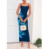 imagePRETTYGARDEN Womens Floral Maxi Dress Summer 2026 Sexy Spaghetti Strap Slip Bodycon Mesh Beach Vacation DressesFloral Dark Blue