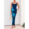 imagePRETTYGARDEN Womens Floral Maxi Dress Summer 2026 Sexy Spaghetti Strap Slip Bodycon Mesh Beach Vacation DressesFloral Dark Blue