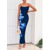 imagePRETTYGARDEN Womens Floral Maxi Dress Summer 2026 Sexy Spaghetti Strap Slip Bodycon Mesh Beach Vacation DressesFloral Navy Blue