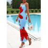 imagePRETTYGARDEN Womens Floral Maxi Dress Summer 2026 Sexy Spaghetti Strap Slip Bodycon Mesh Beach Vacation DressesLight Blue
