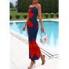 imagePRETTYGARDEN Womens Floral Maxi Dress Summer 2026 Sexy Spaghetti Strap Slip Bodycon Mesh Beach Vacation DressesNavy