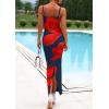 imagePRETTYGARDEN Womens Floral Maxi Dress Summer 2026 Sexy Spaghetti Strap Slip Bodycon Mesh Beach Vacation DressesNavy