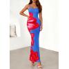 imagePRETTYGARDEN Womens Floral Maxi Dress Summer 2026 Sexy Spaghetti Strap Slip Bodycon Mesh Beach Vacation DressesSky Blue Red Floral