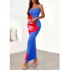 imagePRETTYGARDEN Womens Floral Maxi Dress Summer 2026 Sexy Spaghetti Strap Slip Bodycon Mesh Beach Vacation DressesSky Blue Red Floral