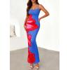 imagePRETTYGARDEN Womens Floral Maxi Dress Summer 2026 Sexy Spaghetti Strap Slip Bodycon Mesh Beach Vacation DressesSky Blue Red Floral