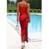 imagePRETTYGARDEN Womens Floral Maxi Dress Summer 2026 Sexy Spaghetti Strap Slip Bodycon Mesh Beach Vacation DressesWine Red