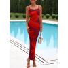 imagePRETTYGARDEN Womens Floral Maxi Dress Summer 2026 Sexy Spaghetti Strap Slip Bodycon Mesh Beach Vacation DressesWine Red