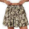 imagePRETTYGARDEN Womens Flowy Shorts Summer Fashion 2026 Beach Vacation Clothes Casual High Waist Wide Leg Ruffle ShortsPrint Army Green