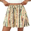 imagePRETTYGARDEN Womens Flowy Shorts Summer Fashion 2026 Beach Vacation Clothes Casual High Waist Wide Leg Ruffle ShortsPrint Green Yellow