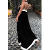 imagePRETTYGARDEN Womens Maxi Dress 2026 Summer Sundress V Neck Spaghetti Strap Flowy Elegant Party Dresses Beach Vacation ClothesBlack