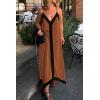 imagePRETTYGARDEN Womens Maxi Dress 2026 Summer Sundress V Neck Spaghetti Strap Flowy Elegant Party Dresses Beach Vacation ClothesBrown