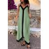 imagePRETTYGARDEN Womens Maxi Dress 2026 Summer Sundress V Neck Spaghetti Strap Flowy Elegant Party Dresses Beach Vacation ClothesGreen