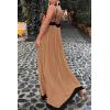 imagePRETTYGARDEN Womens Maxi Dress 2026 Summer Sundress V Neck Spaghetti Strap Flowy Elegant Party Dresses Beach Vacation ClothesKhaki