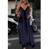 imagePRETTYGARDEN Womens Maxi Dress 2026 Summer Sundress V Neck Spaghetti Strap Flowy Elegant Party Dresses Beach Vacation ClothesNavy