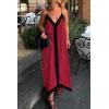 imagePRETTYGARDEN Womens Maxi Dress 2026 Summer Sundress V Neck Spaghetti Strap Flowy Elegant Party Dresses Beach Vacation ClothesWine Red