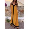 imagePRETTYGARDEN Womens Maxi Dress 2026 Summer Sundress V Neck Spaghetti Strap Flowy Elegant Party Dresses Beach Vacation ClothesYellow