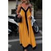 imagePRETTYGARDEN Womens Maxi Dress 2026 Summer Sundress V Neck Spaghetti Strap Flowy Elegant Party Dresses Beach Vacation ClothesYellow
