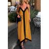 imagePRETTYGARDEN Womens Maxi Dress 2026 Summer Sundress V Neck Spaghetti Strap Flowy Elegant Party Dresses Beach Vacation ClothesYellow