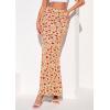 imagePRETTYGARDEN Womens Maxi Skirt 2026 Summer Flowy Polka Dot Floral High Waisted Mermaid Office Work Spring Long Slip SkirtsBeige Red Flower