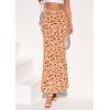 imagePRETTYGARDEN Womens Maxi Skirt 2026 Summer Flowy Polka Dot Floral High Waisted Mermaid Office Work Spring Long Slip SkirtsBeige Red Flower