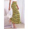 imagePRETTYGARDEN Womens Maxi Skirt 2026 Summer Flowy Polka Dot Floral High Waisted Mermaid Office Work Spring Long Slip SkirtsBlack Yellow Flower