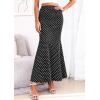 imagePRETTYGARDEN Womens Maxi Skirt 2026 Summer Flowy Polka Dot Floral High Waisted Mermaid Office Work Spring Long Slip SkirtsDot Black White