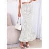 imagePRETTYGARDEN Womens Maxi Skirt 2026 Summer Flowy Polka Dot Floral High Waisted Mermaid Office Work Spring Long Slip SkirtsDot White Black