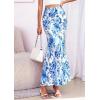 imagePRETTYGARDEN Womens Maxi Skirt 2026 Summer Flowy Polka Dot Floral High Waisted Mermaid Office Work Spring Long Slip SkirtsWhite Blue Flower