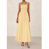 imagePRETTYGARDEN Womens Smocked Maxi Dresses 2026 Summer Sundress Casual Spaghetti Strap Swing A Line Long Flowy Beach DressBeige