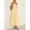 imagePRETTYGARDEN Womens Smocked Maxi Dresses 2026 Summer Sundress Casual Spaghetti Strap Swing A Line Long Flowy Beach DressBeige